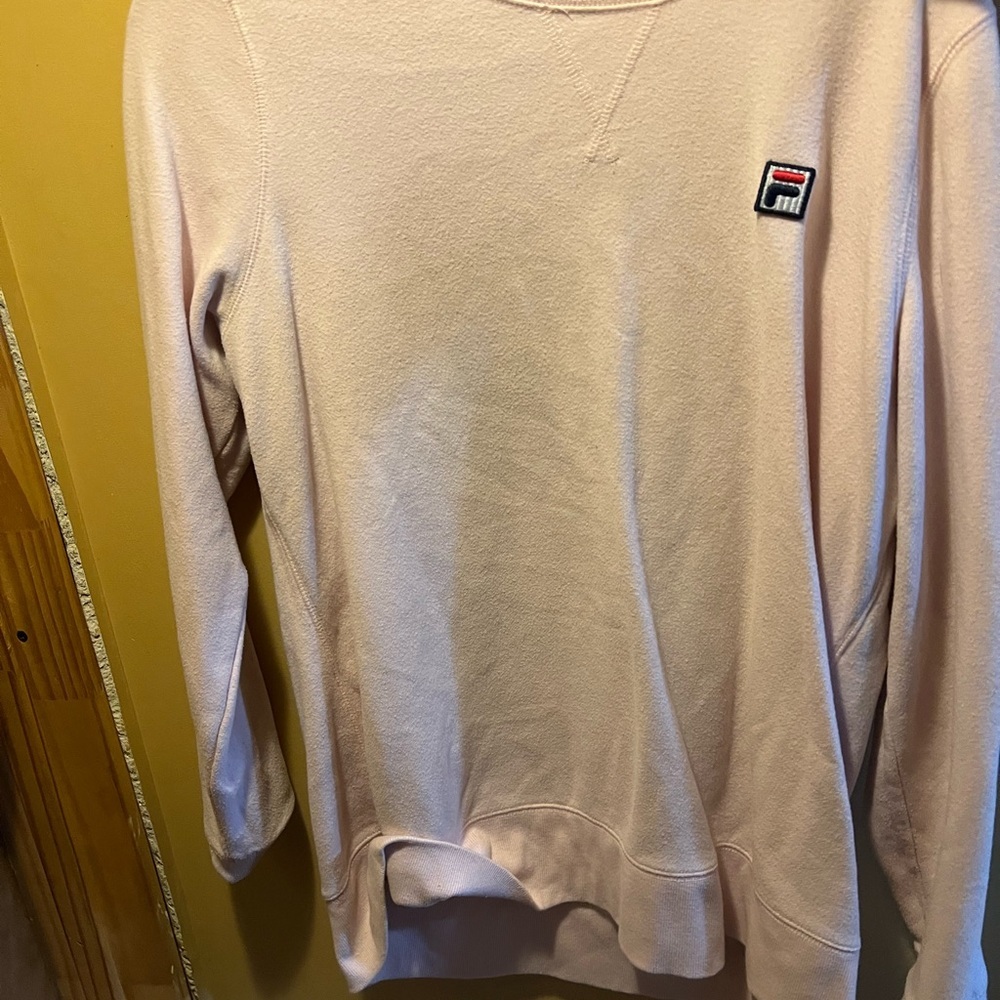 Fila Pink Crew Neck Sweater Classic Style
